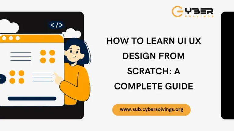 how to learn ui ux design from scratch